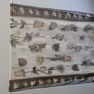 Plant lady sheer scarf